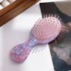 Joyería Duowei Peine Retro Francés para el Cabello Tablero de Acetato Peine Pequeño de Mano para el Hogar Peine Masajeador con Bolsa de Aire Peine Portátil