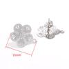 Gancho para Oreja de Acero Inoxidable con Patrón Bohemio Hueco y Pendientes de Vacío Colgantes Accesorios para Joyería Hecha a Mano DIY Estilo Étnico