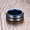 Deseo más vendido anillo de diamantes de boda prismático de zafiro nuevo transfronterizo moda europea y americana anillo de pareja para hombres y mujeres
