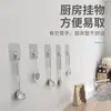 Gancho transparente gancho adhesivo fuerte Baño Cocina Pared sin perforaciones gancho sin costuras estante parche autoadhesivo sin clavos