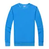 Sudadera con capucha de terry de color liso, cuello redondo, para primavera y otoño, reunión de clase, uniforme de clase DIY, sudadera publicitaria, impresión de logotipo personalizado