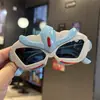 Óculos de Sol Infantis de Robô Desenho Animado com Luzes, Polarizados, Proteção Solar, Silicone, Iluminados, Estilo Ultraman Incrível