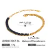 Jingqiao Pulsera Apilada de Acero Inoxidable Zirconia Estilo Europeo y Americano Lujo Ligero Joyería de Gama Alta Titanio Acero Joyería No Descolorante Transfronteriza para Mujeres