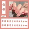 Uñas Postizas Virales de Moda 24 Piezas Estilo Francés Nuevas Uñas Postizas Degradadas