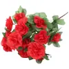 Rama de Azalea Simulada Rododendro Flor Artificial de Plástico Cama de Flores Decoración de Paisajismo Proyecto Flor de Seda Insertada Escena Comercial Área Escénica Paisajismo