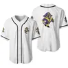 Jersey Deportivo Transfronterizo Uniforme de Béisbol Americano Uniforme de Competición y Entrenamiento de Sóftbol para Hombre Camisa de Béisbol de Manga Corta Cárdigan con Botones