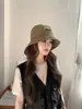 Sombrero de Pescador Estilo Nuevo para Hombres y Mujeres, Sombrero Cubo con Cordón para Acampar al Aire Libre en Verano, Sombrero de Ala Ancha Estilo Japonés Protector Solar Casual Impermeable