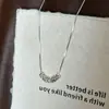 Collar con Colgante de Cristal Azul Inspirado en el Diseño para Mujer, Fresco y Sencillo, Gargantilla Clavicular de Cadena de Moda de Gama Alta