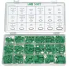 Juxian Adecuado para 530 Piezas Caja de Reparación de Anillo Tórico para Compresor de Aire Acondicionado Automotriz Sello de Goma Verde