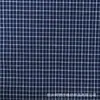 Tela de Checkered Azul Pequeño Teñida en Hilo Disponible en Stock para Ropa, Ropa de Hombre y Mujer, Ropa Infantil, Pantalones, Faldas, Camisas y Pantalones