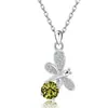 Collar Cruzado Europeo y Americano de Plata de Ley S925 con Doce Piedras de Nacimiento, Versátil Colgante de Libélula para Mujer, Cadena de Clavícula con Colgante de Mariposa de Amazon