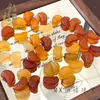 Colgante de Ágata Natural Transparente con Patrón de Dragón Nube Naranja para Mujer, Collar de Moda Creativa, Joyería Colgante para Regalo de Primavera y Verano
