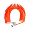 Fabricante de origen de materias primas para manguera espiral de compresor de aire, manguera neumática, resistente al desgaste, a prueba de explosiones, resistente a la presión, manguera de aire telescópica de PU tipo resorte
