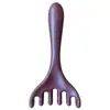 Massageador de Cabeça de Sândalo com Design de Galho de Cinco Pontas, Pente Meridianos do Couro Cabeludo, Coçador de Cabeça, Rastelo Terapêutico, Pente de Madeira Gua Sha
