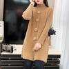 Suéter Engrosado de Terciopelo de Visón para Mujer, Moda Otoño e Invierno, Camiseta Interior de Longitud Media, Top Interior Holgado de Terciopelo de Visón Sintético de Invierno