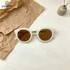 Protección Solar Versátil para Viajes Protección UV Gafas de Sol para Niños Estilo Coreano Retro Marco Ovalado Gafas para Bebés Gafas