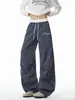 Colección Otoño 2026: Pantalones de pierna curva con bloques de color de estrella y cuadros sin sombra en la pared, tallas M-5XL, HK261087-Especial P34