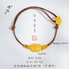 Tienda de oro Puzuo con arena dorada mundo rico en oro armadura caparazón de tortuga dorada pulsera moda vintage cuerda de mano para amantes de hombres y mujeres