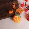 Chaveiro Pingente Flor de Girassol de Lã Leva a Coroa Lembrança Inspiradora para Estudantes Presente Ornamento de Prova