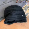 Turbante de Punto Simple Japonés Gorro Holgado para Mujer Nuevo Estilo Otoño 2026 Hace que la Cara se Vea Más Pequeña Atmósfera Versátil Gorro de Lana