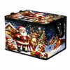 Caixa de armazenamento dobrável de Natal exclusiva Tume para uso transfronteiriço com tampa, organizador de grande capacidade para roupas e brinquedos, personalizável