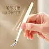 Pinzas para Extensiones de Pestañas Anti-Pinchazos, Rizador de Pestañas Color Caqui, Pinza de Pluma Dorada, Pinza en Forma de Siete, Ayuda para Rizado de Pestañas Individuales Postizas
