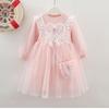 Niñas Primavera Aisha Princesa Falda Frozen Niñas Pequeñas Niños Primavera y Otoño Aisha Vestido de Malla Primavera