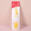 Set de 2 piezas de cepillo para biberón transfronterizo Mango largo Giratorio Plástico Set de cepillos de limpieza Esponja Cepillo para taza para niños