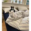 Juego de Ropa de Cama de Algodón Lavado 2026 Nueva Ropa de Cama Dormitorio Sábana Sábana Ajustada Funda de Edredón Juego de 3 Piezas 4