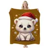 Manta de Franela de Ángel Navideño Simple Transfronteriza, Manta Cubierta para Aire Acondicionado Estampada, Manta Temática Navideña, Personalizable