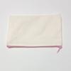 Estojo de Lona Transfronteiriço Amazon Kidsren's DIY em Branco Zíper Papelaria Maquiagem Armazenamento Algodão Pacote Pequeno