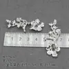 DIY Haciendo Accesorios para el Cabello Hanfu Boda Show Novia Grupo Abanico Abanico de Boda Aleación de Plata Rama Joyería Accesorios