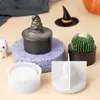 Gesso Aromaterapia DIY Vitalício Cimento Resina Chapéu de Mago Pote de Armazenamento Xadrez Copo de Vela Molde de Silicone