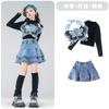 Roupas de Jazz Dance para meninas, doces e estilosas, outono e inverno, infantis e femininas, para apresentações em grupo, borboleta, coração, hip hop infantil, passarela, roupas da moda