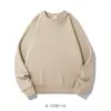 Sudadera de Puro Algodón de 350 g con Texto Impreso, Unisex de Corte Holgado, Top de Hombro Caído, Sudadera Bordada con Cuello Redondo, Logo Impreso Personalizado, Corte Holgado
