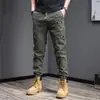 Calças Casuais Masculinas Anyang 2026, Calças de Trabalho Primavera e Outono, Calças Cropped Jovens, Calças Jogger Masculinas Modernas de Corte Amplo