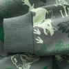 Suéter de camuflaje verde sin capucha de manga larga, moda casual diaria, para escuela, lectura, compras, para combinar, suéter para niño