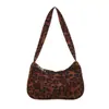 Bolsa de Outono e Inverno Estampa de Leopardo Nicho Feminina 2026 Nova Bolsa de Ombro Único Retro para o Trabalho Moda Bolsa de Camurça de Axila