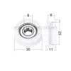 Rodamientos con Recubrimiento de Plástico 608 Rodillo con Ranura 624U Polea para Puertas y Ventanas Deslizantes 625 Ranura de Eub de Nylon Fabricante 626