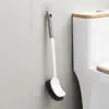 Nuevo cepillo para inodoro de mango largo para uso doméstico, montable en la pared para el baño, adecuado para limpiar inodoros, inodoros de tipo turco y inodoros de pedestal.