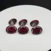 Corindón Rojo Sangre de Paloma Ovalado Piedra Suelta 3X5-10X14Mm para Incrustación en Anillo y Colgante, en Stock del Fabricante