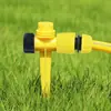 4 puntos 6 puntos alambre exterior boquilla para césped plástico manguera tapón de tierra jardín jardinería aspersor boquilla de aspersor soporte receptor de agua tapón