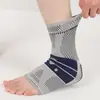 Tobillera deportiva para hombre, diseñada para estabilizar el tobillo, prevenir esguinces, ayudar en la recuperación de lesiones de tobillo y proteger la articulación del tobillo y el tendón de Aquiles.. Tejido, transpirable y apto tanto para hombres como para mujeres