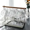 Taza de té de flores de cristal estilo europeo resistente al calor para uso doméstico anti-quemaduras, taza para jugo, juego de vasos de agua de lujo ligero, taza resistente a altas temperaturas