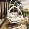 Cadeira de Cesto Suspensa para Exterior, Cadeira de Baloiço Dupla para Pátio, Rede de Interior, Cadeira Preguiçosa para Varanda, Cadeira Suspensa Ninho de Pássaro, Cadeira de Rattan