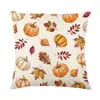 Fundas de Almohada de Otoño en Varios Estilos con Estampados de Cosecha de Calabaza, Almohadas Decorativas para el Hogar, Sala de Estar, Sofá, Cojines Estampados y Almohadas para Cabecera