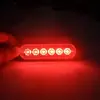 Suministro Exclusivo Transfronterizo de Luces Intermitentes Ultradelgadas, Luces Laterales para Camión de 6 LEDs, Luces de Parrilla, Luces Piloto de Advertencia Universales de 12V/24V