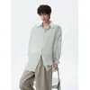 Camisa de Manga Larga de Seda de Hielo para Hombre, Chaqueta Protectora Solar de Talla Grande con Sensación de Hielo, Camisa de Lino Transpirable de Verano Ligera de Moda