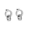 Moda transfronteriza números romanos no se desvanecen aretes de diamante de doble aro acero de titanio aretes para mujer venta al por mayor ventas directas de fábrica