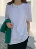 Camiseta corta de manga corta de color liso, estilo callejero moderno, nueva colección de verano 2026, corte holgado, top casual estilo Harajuku, perfecta como capa interior